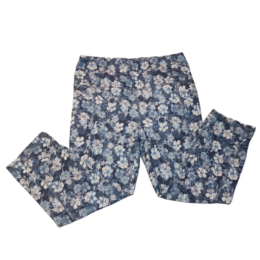 RBX Yoga Capri Leggings Floral Print